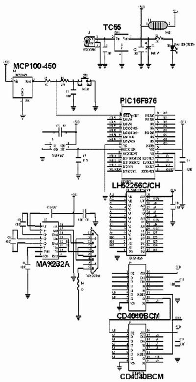 圖1、圖2、圖4和圖5中布線的電路原理圖
