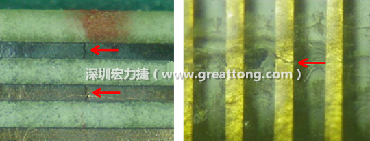 如果擔(dān)心這個方法可能對弄斷銅箔線路，也可以試著將銅箔線路旁沒有銅箔的位置切開，然后試著撕開剝離外層護(hù)膜(cover film)，達(dá)到相同的目的