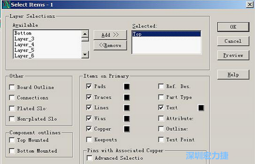在Customize Document欄點(diǎn)擊Layer選擇輸出的圖形元素。