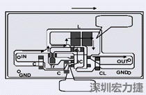圖2：升壓電路的PCB設(shè)計示例。