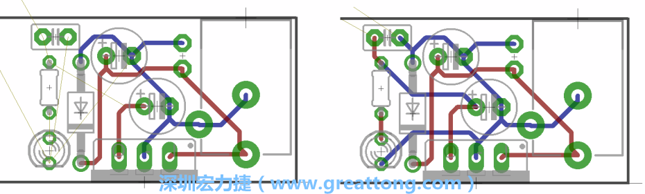 2.3. 下一步，進行布線并連接各個電源供應的連結(jié)點。